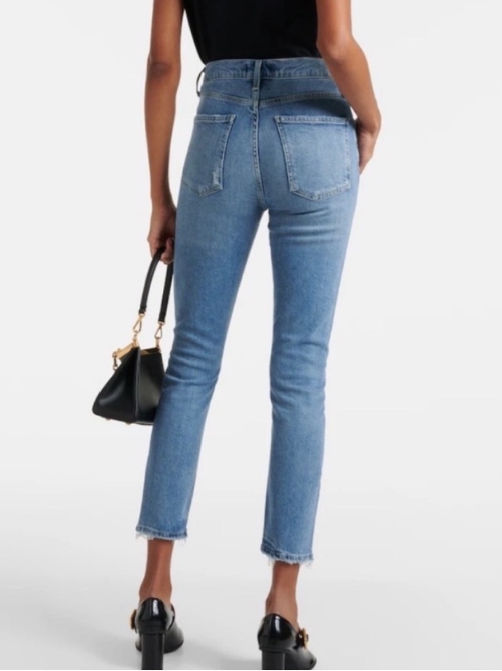 AGOLDE nico high rise denim jeans 28 blue